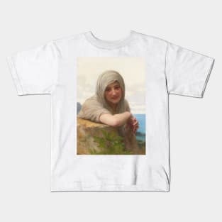 Souvenir by William-Adolphe Bouguereau Kids T-Shirt